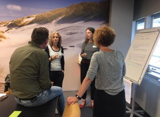 Het gebruikerspanel tijdens de werksessie ‘sociale leefomgeving’ (3 september 2019)